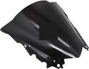 jiningxunjun Motocycle Windshield Windscreen Compatible with Yamaha YZF R25 R3 YZFR25 YZFR3 2013-2018 Wind Shield Double Bubble Deflector Protector Cover(Black)