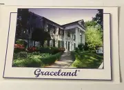 Elvis Presley Postcard Graceland With White Border Memphis Tennessee