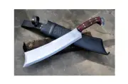 Custom Handmade Carbon Steel Blade Survival Chopper Machete | Hunting Machete