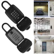 Key Lock Box Wall Mount Secure Key Box with 12 Digit Combination flaqs