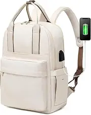 Laptop Backpack for Women 15.6 Inch Laptop Bag with USB Port Waterproof Backpacks Teacher Travel Bags Fashion Backpack Daypacks