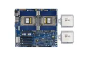 GIGABYTE MZ72-HB2 SP3 Motherboard With 2x AMD EPYC 7773X 64Cores CPU