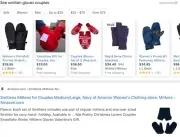 Smittens Mittens -Couples Mittens -Red Sz Med/large New W Tags