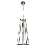 Zara 1 Light Pendant Light Chrome - ZARA1PCH