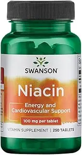 Swanson Premium Niacin (Vitamin B-3)100mg 250 Tablets