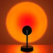 [YouOKLight] Sunset Lamp, Projector Sunset Light 10W LED Projection Night Light 180 Degree Rotation Romantic Rainbow Light USB Charging for Photography Party Home Living Room Bedroom Decor, Sunset Red…