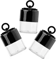 SHERCHPRY 3Pcs Refillable Loose Powder Boxes with Puff Portable Body Powder Containers for Travel Makeup Touch Ups DIY Blends