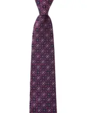 [Dom Bagnato] Vicino Foulard Silk Tie in Purple