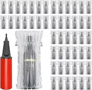 50 Packs Reusable Inflatable Wine Bottle Protector Bags - Air Column Cushion Sleeves with Free Pump, Wines Shipping Bags for Airplane Shockproof Design for Safe Transport Fruit Packaging Bag