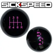 BLACK OL' SKOOL SHIFT KNOB/TRANSFER CASE SET FOR 6 SPEED JEEP JK GEAR SHIFTER