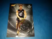 2019 AFL SELECT MILESTONE 150 GAMES MG13 CARLTON BLUES MATTHEW WRIGHT
