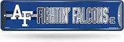 Rico Industries, NCAA Air Force Academy Falcons - AF Metal Street Sign 4" x 15" Home Décor - Bedroom - Office - Man Cave