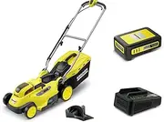 Kärcher Cordless Lawn Mower LMO 18-36 18V Battery Platform, Features Real Time LED Display, Cut Width: 36cm, Cut Height: 30-70mm, Container: 45L, 2.5ah Battery & Charger Included