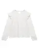 Long -Sleeved T-Shirt With Ruffles
