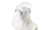 Outdoor Protection Hat Anti-Fog Pollution Dust Protective Cap Full Face HD Shield Cover Adult White