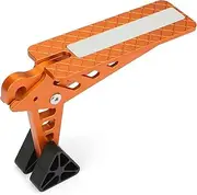Car Door Step, SUV Rooftop Tent Van Storages Boxs Campervan Step up Platform Ladder Universal Kit with Safe Hammer Foldable Door Hook on Latch Stand Pedal with Safe Hammer, Max Load 400 lbs (Orange)