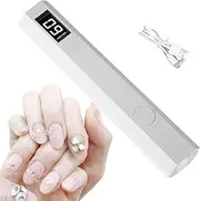 Gel Nail Lamp - Rechargeable UV LED Dryer Gel LED Lamp | USB Charging Nail Dryer | Accessories | Curing Gel Toe for Nails | Nail Gel | Nail Gel Device for Home Shops Beauty Salon