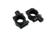 Black 6mm Mirrors Adapter Mount Clamp for 7/8" 22mm Handlebar Bicycle Motorcycle Bike