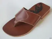 new mens MATT BERNSON brown shoes thongs slides 11