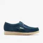 Clarks Mens Wallabee Navy/Teal Suede 26175709