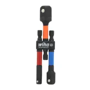 Wiha Color Coded Socket Adapters: 1/4" Hex To 1/4" 3/8" 1/2" (3-Piece) 70488