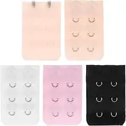 [VALICLUD] 5pcs Bra Extender 2 Hook 2 Hook Bra Extender Bra Strap Extender 2 Hook Bra Extension Strap 2 Hook Bra Extension