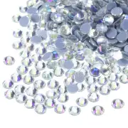 2880 Pcs Hotfix Rhinestones Flatback Crystal Glass Gems SS10 2.9mm,Multicolor