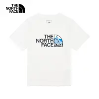 在飛比找momo購物網優惠-【The North Face 官方旗艦】北面兒童白色品牌融