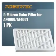 POWERTEC 5-Micron Outer Filter for WEN 3410 & POWERTEC AF4000/AF4001 Air Filt...