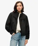 Drop Needle Velour Trekker Jacket | Black