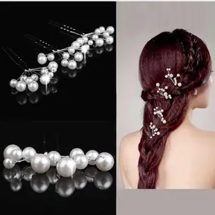 5Pcs Simulate Pearl Hairpins Hairstyles Wedding Bridal Hair