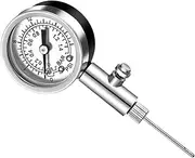 1pc Barometer Metal Pressure Gauge Basketball with Pump Mini Sports Balls Inflatable Basketball Air Pressure Gauge Air Pressure Measuring Tool Football Measuring Table