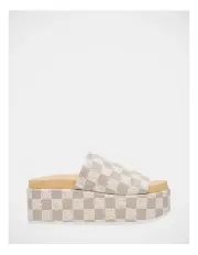 [Steve Madden] Baseline Sandal in Bone/Taupe