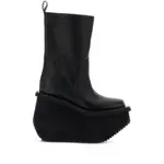 [Rick Owens] Rick Owens 14mm Factory Topstitching Platform Boots 42 IT BLACK