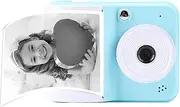 Yoidesu Instant Print Camera for Kids Age 3-12 Girls Boys, 1080P HD Digital Video Cameras, Toddler Portable Travel Toys for Christmas Birthday Gifts (Blue)