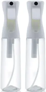 2 Pack Hair Mister Spray Bottle Continuous Pressurized 360 Fine Mist Water