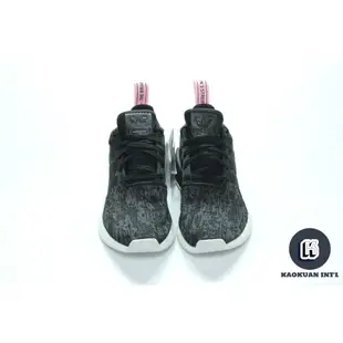 Adidas NMD_R2 W 黑 粉 雪花 粉尾 粉拉環 女鞋 BY9314【高冠國際】