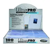Ultra PRO Silver Series 9 Pocket Pages 100 Ct Box Baseball Basketball Football