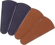Homoyoyo 4pcs Scissors Protector Cover Lightweight Safety Leather Scissors Sleeve for Protection for Sewing Lovers Durable and Practical Colors