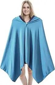 [LOGANZ] Cooling Cape | Portable Quick Dry Hooded Cloak,Sunscreen Clothing for Mountaineering Outdoor Sports, Cooling Shawl for Women and Men