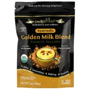 DelighTeas, Ayurvedic Golden Milk Blend, Turmeric Tea Latte, Caffeine Free, 5 oz (140 g)
