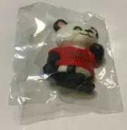 Hallmark Valentine's Day Panda Lapel Pin Holding Red Heart "Be Mine" NIP