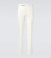 [Ralph Lauren Purple Label] Ralph Lauren Purple Label Gregory cotton and linen suit pants 38 white