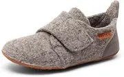 [bisgaard] Unisex Kids Hausschuhe-Wool Velcro Loafers, Grau 70 Grey, 8.5 US