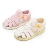 在飛比找momo購物網優惠-【MOONSTAR 月星】童鞋赤子心系列涼鞋(米白、粉)
