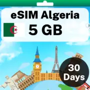 eSIM Algeria - 5 GB - 30 Days - Travel eSIM | QR code activation