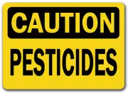 Caution Sign - Pesticides - 10" x 14" OSHA Safety Sign