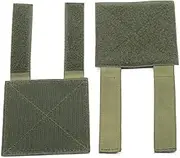 ROCOTACTICAL Hook and Loop Tactical Patches Board Molle Attachment, Patches Display Board Tactical Molle Hook and Loop Molle Panel for Badges and Insignia Patches- 4x4 inches, 2pack