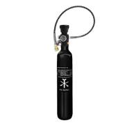 TUXING 4500Psi Pcp Air Tank 0.5L Carbon Fiber HPA Tank with Valve for Paintball