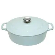 NEW Chasseur Oval French Oven Duck Egg Blue 27cm/4L